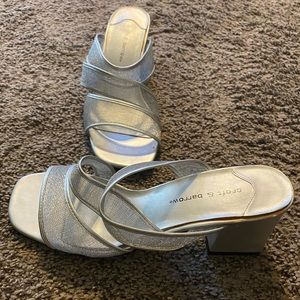Croft & Barrow Silver Heel Slide